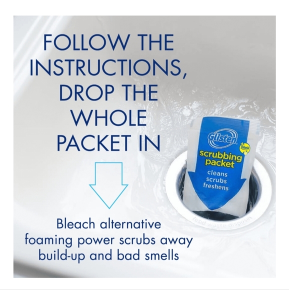 :4 pks of 4 Glisten Garbage disposer Disposal bleach Cleaner Foaming lemon scent - Picture 6 of 13